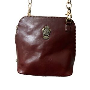 I MEDICI FIRENZE RARE NWT BURGUNDY LEATHER BAG - Made in Italy